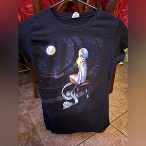 Vintage Bay Island Sportswear Black Graphic T-Shirt